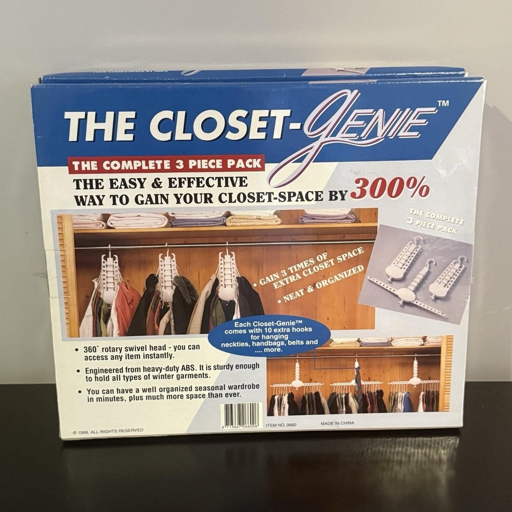 The Closet-Genie 5 piece 2 Boxes pack holds over 42+28 garments neat wrinkle Fre